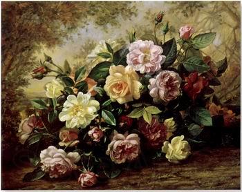 unknow artist Floral, beautiful classical still life of flowers.086 Spain oil painting art